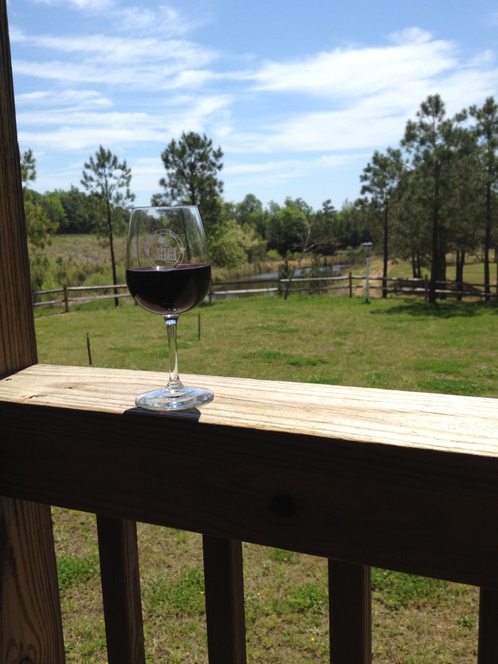 the view from the Good Luck Cellars' porch