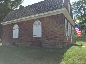 You can see the date of its construction written in 'brick' on the side